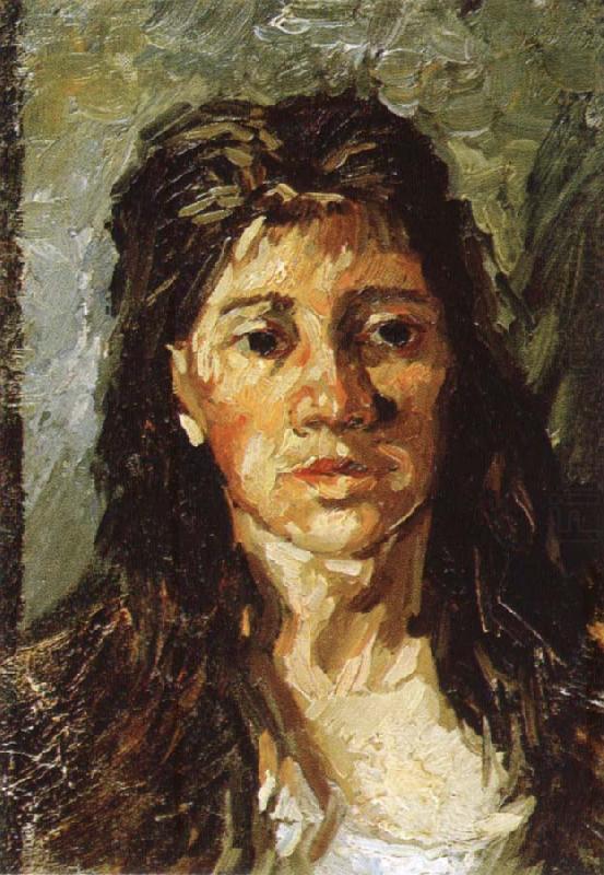 Study of Portrait of woman, Vincent Van Gogh